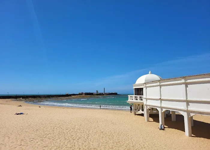 Cadiz Playa La Caleta Terraza Con Barbacoa